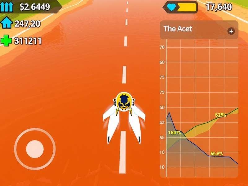 Splash Run Ace gameplay screenshot showing water racing action